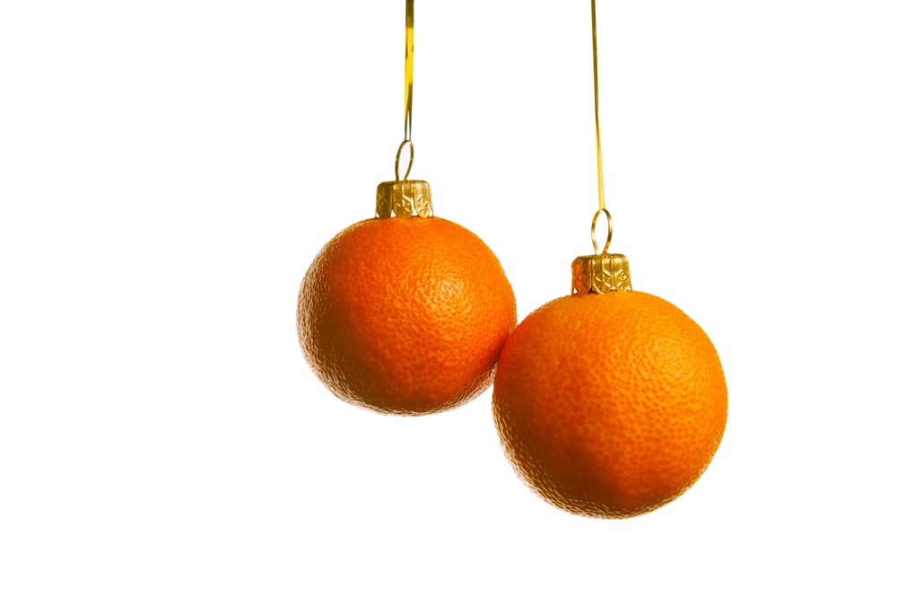 елочные игрушки из апельсинов